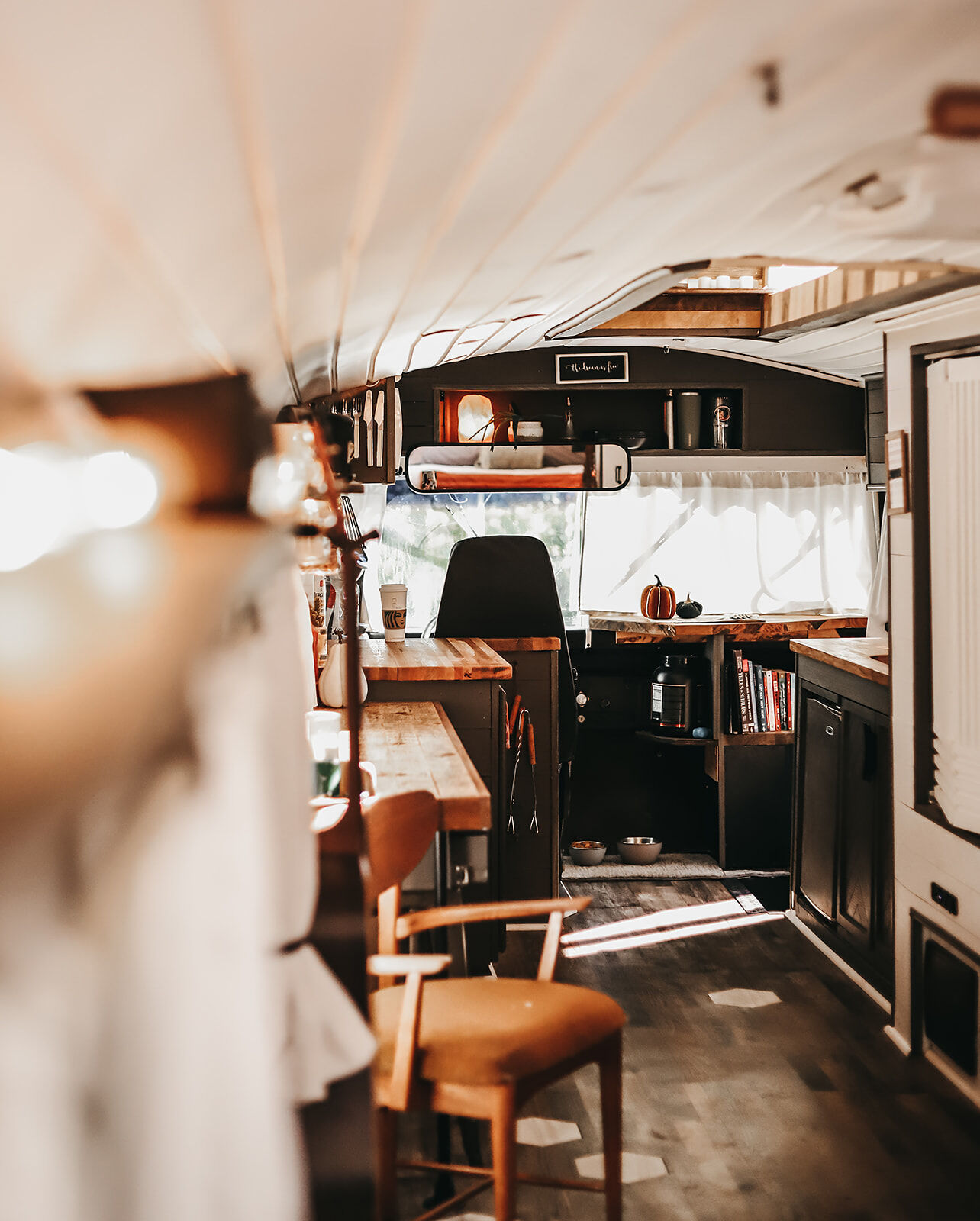Caleb Brackney Bus Interior